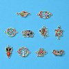 10Pcs 10 Styles Alloy Connector Charms FIND-YW0004-21-2