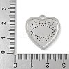 Rack Plating Brass Micro Pave Cubic Zirconia with Enamel Pendants KK-G515-58P-3
