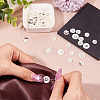 45Pcs 3 Styles 4-Holes Shell Buttons BUTT-TA0001-28-5