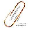 Brass Pave Rectangle Cubic Zirconia Tennis Necklaces for Women PW2283-6-2