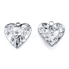 Non-Tarnish 304 Stainless Steel Pendant Rhinestone Settings STAS-N098-213P-1