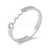 Non-Tarnish Constellations 304 Stainless Steel Open Cuff Ring for Women RJEW-L122-001P-02-1