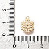 Christmas Brass Micro Pave Cubic Zirconia Charms X-KK-M318-35G-02-3