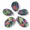 Printed Natural Cowrie Shell Beads X-SSHEL-R047-01-C02-2