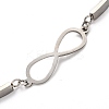 Tarnish Resistant 201 Stainless Steel Link Bracelets LS-STAS-F025-11-2