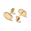 Ion Plating(IP) 304 Stainless Steel Stud Earring Findings X-STAS-F286-10G-2