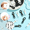 32Pcs 2 Colors POM Plastic Swivel Clasps FIND-SC0017-04-3