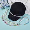 8Pcs 8 Styles Acrylic Beads & Aluminum Cable Chains & 304 Stainless Steel Baseball Cap Chain HJEW-SC0002-47-3