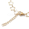 Ion Plating(IP) 304 Stainless Steel Star Link Chain Anklets for Men Women STAS-B039-14G-3