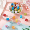 40Pcs 8 Colors Handmade Acrylic Resin Rhinestone Beads CLAY-TA0001-90B-5