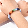Yoga Chakra Jewelry Stretch Bracelets BJEW-G554-02-5