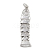 Brass Micro Pave Cubic Zirconia Pendants KK-A269-19P-1