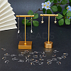 80Pcs 4 Colors Eco-Friendly Plastic Earring Hooks STAS-FH0002-15-5