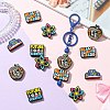 20Pcs 5 Styles Food Grade Eco-Friendly Silicone Beads SIL-CJ0002-85-6