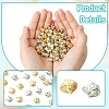 80Pcs 2 Colors CCB Plastic Beads CCB-YW0001-59-2