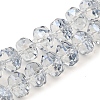 Transparent Electroplate Glass Beads Strands EGLA-P062-01A-PL01-1