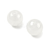 2 Strands Baking Paint Imitation Jade Glass Round Bead Strands DGLA-FS0001-20B-2