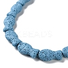 Fish Dyed Natural Lava Rock Beads Strands G-O126-01A-01-3