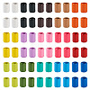 120Pcs 15 Colors Column Rack Plating Spray Painted Alloy Beads for Jewelry Making FIND-TA0002-74-2