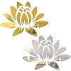 2 Sets 2 Colors Mirror Wall Stickers DIY-CN0003-07-1