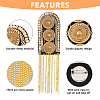 SUPERFINDINGS 2Pcs Fashionable Alloy Tassel Epaulettes FIND-FH0005-42G-3