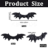40Pcs Imitation Leather Evil Wings Ornament Accessories DIY-GF0008-82B-2