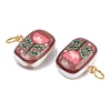 Printed Opaque Acrylic Pendants SACR-P036-01A-G-3