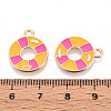 Alloy Enamel Pendants ENAM-T022-22-3