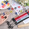 5Pcs 5 Colors Nylon Cord Neck Straps DIY-GF0008-30-3