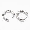 Tarnish Resistant 201 Stainless Steel Huggie Hoop Earrings STAS-T050-027P-2