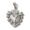 Non-Tarnish 304 Stainless Steel Pendants STAS-L081-036P-1