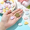 40Pcs 5 Colors Opaque Resin Cabochons CRES-CJ0001-62-4
