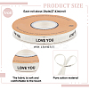 30 Yards Cotton Love You Word Printed Ribbon OCOR-WH0086-87B-2