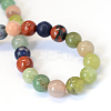 Natural Mixed Stone Round Bead Strands LS-G-E334-8mm-23-3