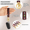 7Pcs Vintage Polyester Ribbon Keychain KEYC-TAC00047-5