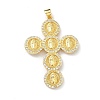 Brass Micro Pave Cubic Zirconia Pendants KK-H537-26B-G-1