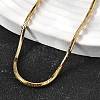 2MM 304 Stainless Steel Snake Chain Necklaces for Women Men STAS-V011-04D-G-2
