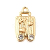 Brass Pendants KK-C096-08G-1