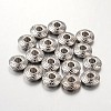 Tibetan Style Alloy Spacer Beads TIBEB-R011-P-FF-1