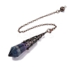 Natural Fluorite Pointed Dowsing Pendulum Big Pendants G-H285-06R-A30-1