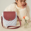 1 Bag Handmade PU Leather Crochet Shoulder Bag Accessories Kits DIY-CL0001-04C-6