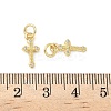 Brass Micro Pave Cubic Zirconia Pendants KK-Z120-54G-02-3