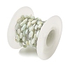 304 Stainless Steel Cable Chains with Dyed Shell Beads STAS-B067-03P-02-3