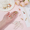 10 Styles Alloy Enamel/Rhinestone/Resin Imitation Pearl Shoe Charms AJEW-OC0015-30-3