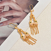 Ethnic Style Alloy Long Tassel Chandelier Earrings for Women JY2387-1