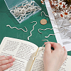 30Pcs Zinc Alloy Wavy Bookmarks FIND-ME0002-19-3