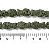 Fish Dyed Natural Lava Rock Beads Strands G-O126-01A-03-4