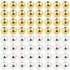 1200Pcs 2 Colors CCB Plastic Beads CCB-PA0001-04C-7