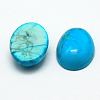 Natural Howlite Cabochons G-K021-40x30mm-10-2