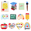 24Pcs 12 Styles Teachers' Day Theme Opaque Acrylic Pendants MACR-SC0001-84-1